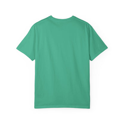 T-shirt Urban – Grafica blu e arancio