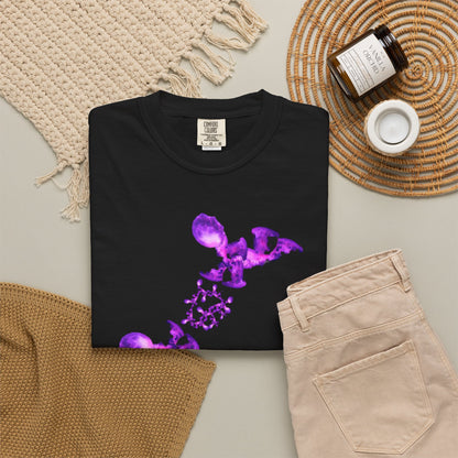 T-shirt Fantasy – Grafica viola