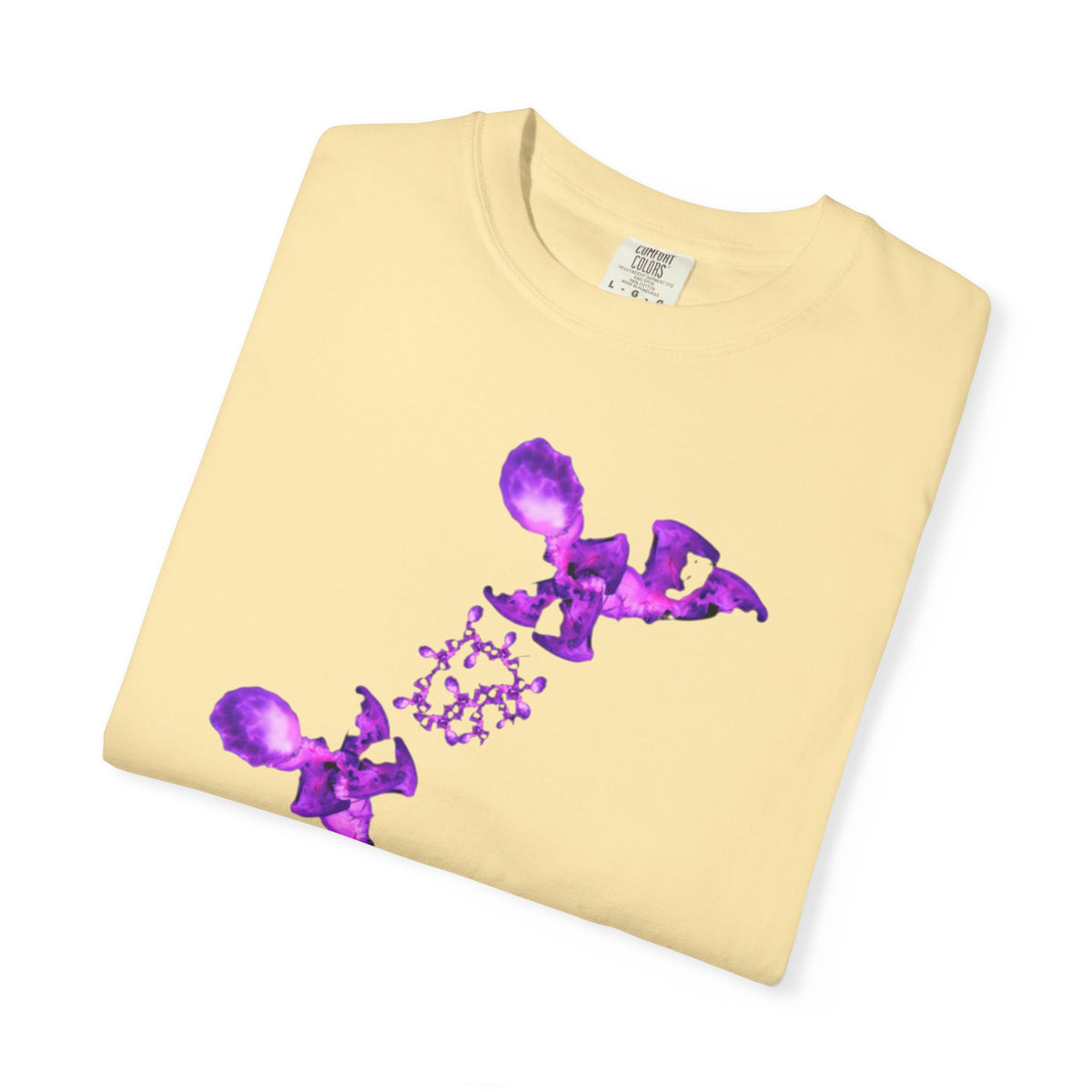 T-shirt Fantasy – Grafica viola