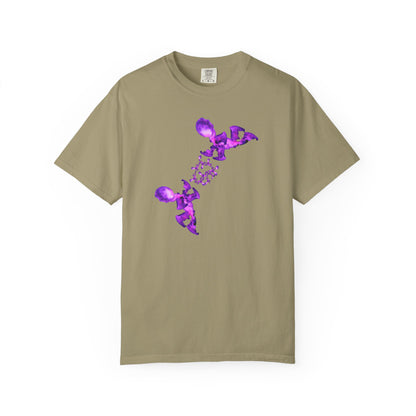T-shirt Fantasy – Grafica viola