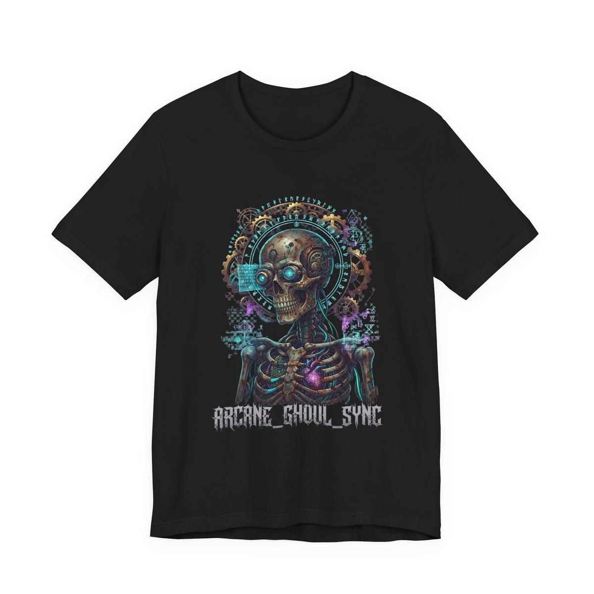 T-shirt Arcane Ghoul – Grafica cyberpunk