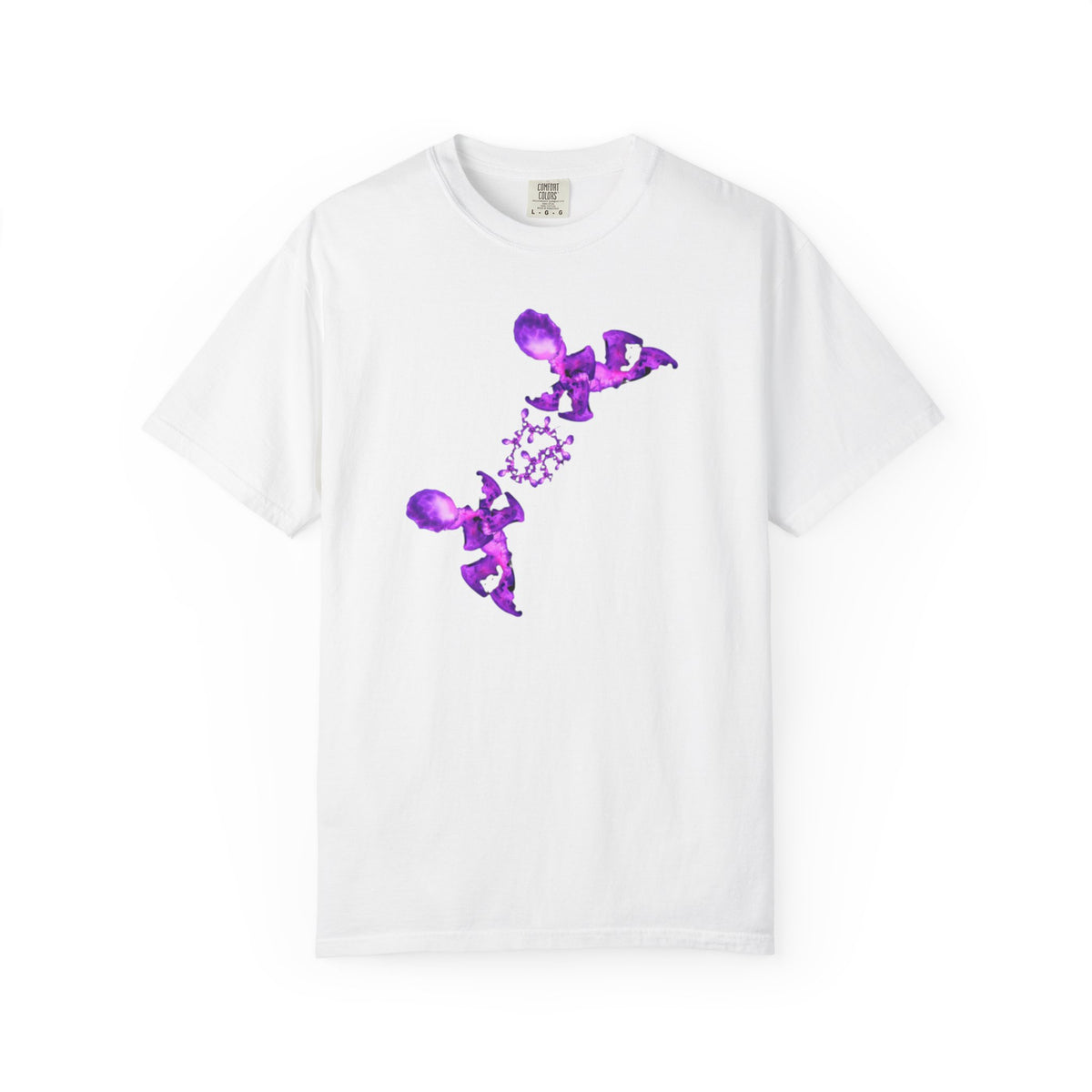 T-shirt Fantasy – Grafica viola