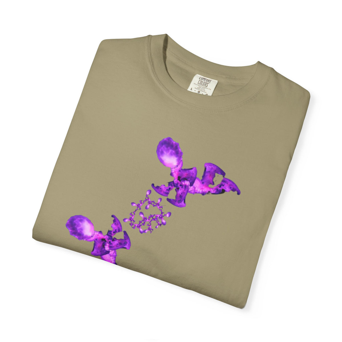 T-shirt Fantasy – Grafica viola