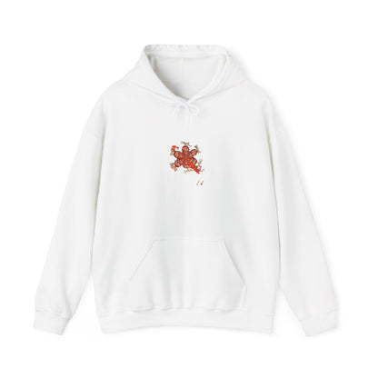 Felpa con cappuccio – Cavaliere rosso vintage, stampa sul petto