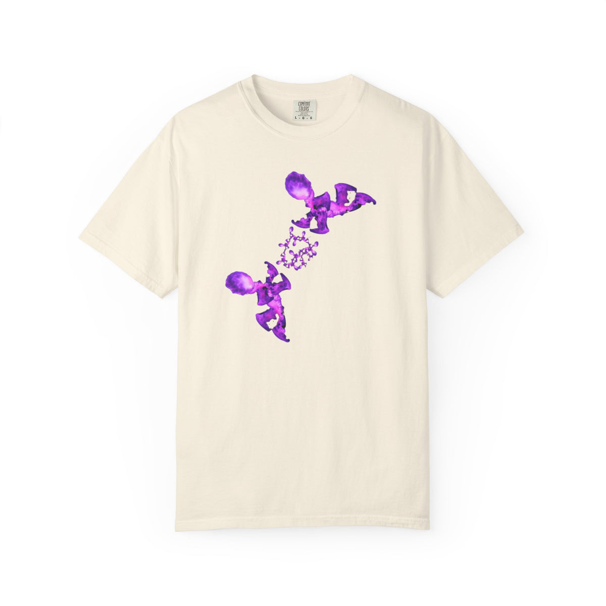 T-shirt Fantasy – Grafica viola