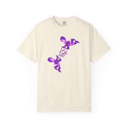 T-shirt Fantasy – Grafica viola