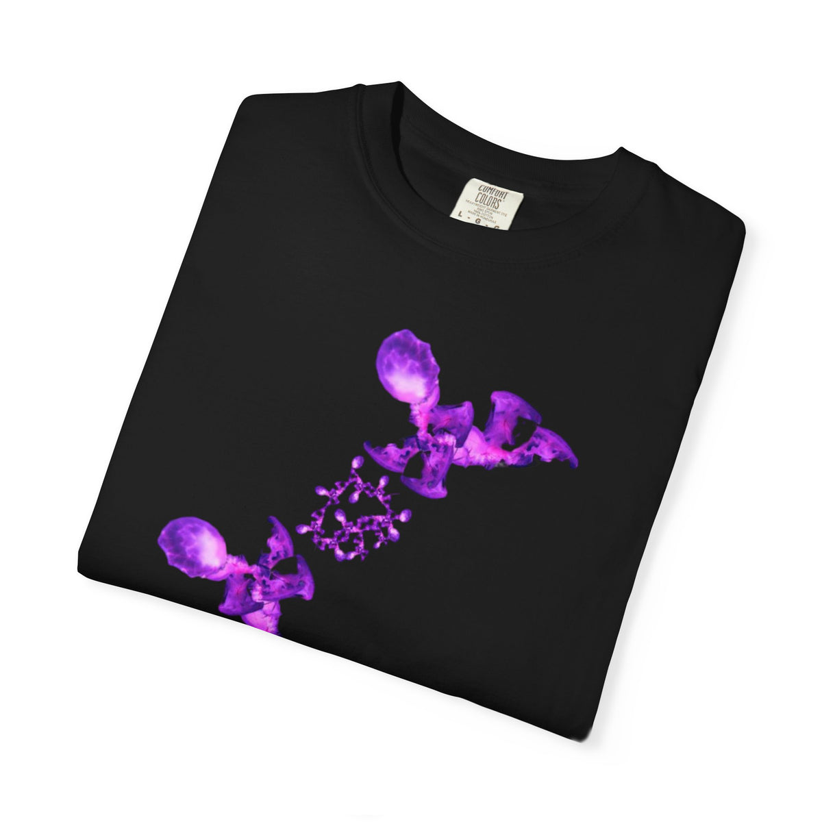 T-shirt Fantasy – Grafica viola