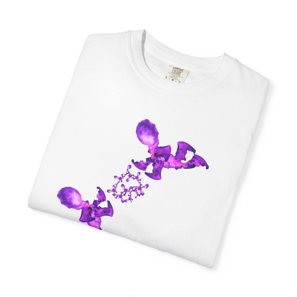 T-shirt Fantasy – Grafica viola