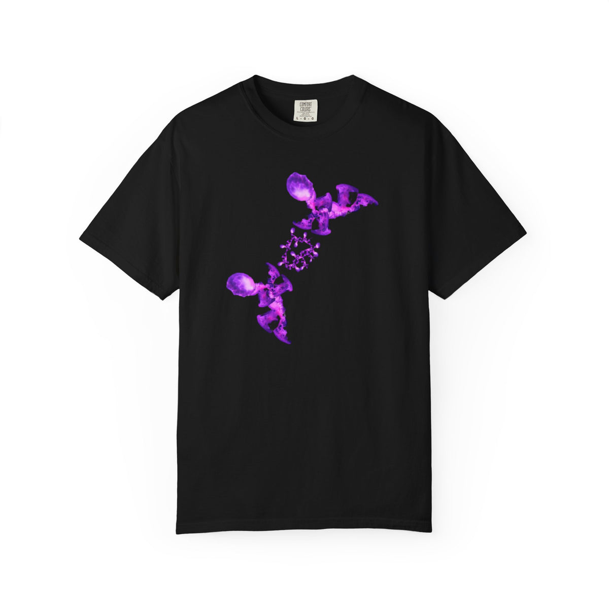 T-shirt Fantasy – Grafica viola