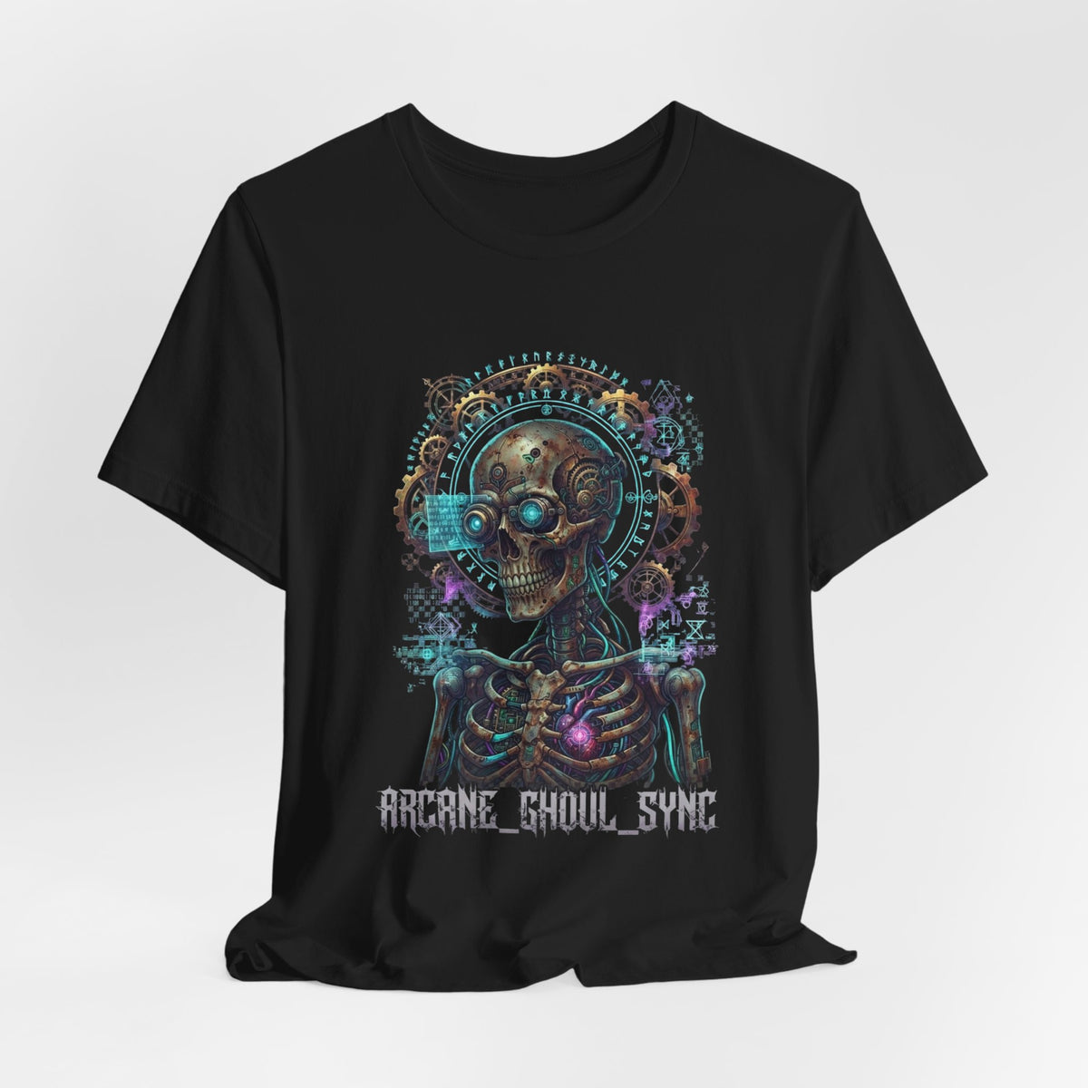 T-shirt Arcane Ghoul – Grafica cyberpunk