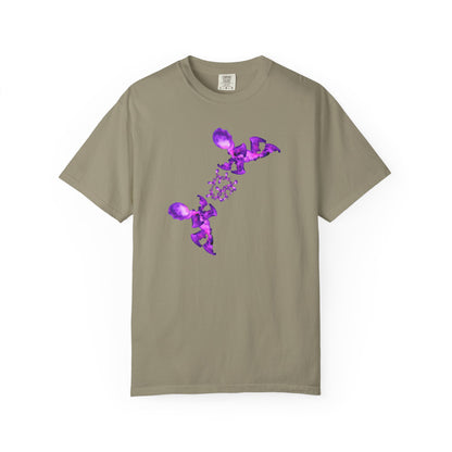 T-shirt Fantasy – Grafica viola