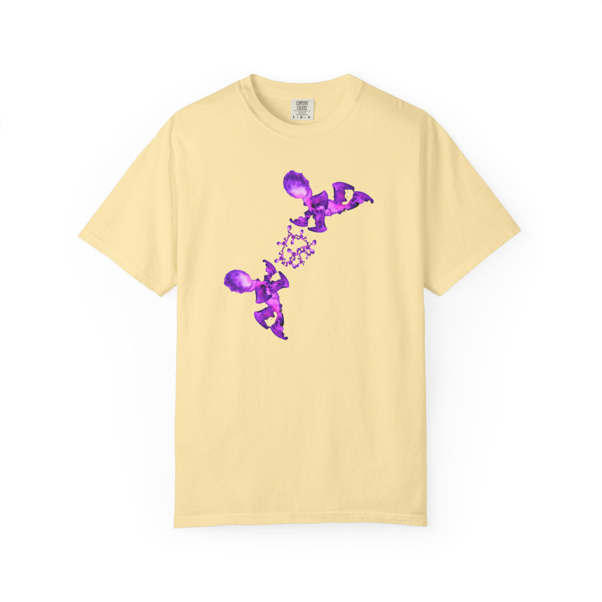 T-shirt Fantasy – Grafica viola